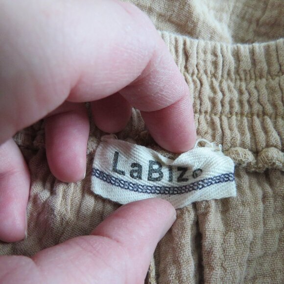 Anthropologie Tan Wide-Leg Pants - Picture 14 of 15